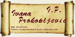 Ivana Prokopljević vizit kartica